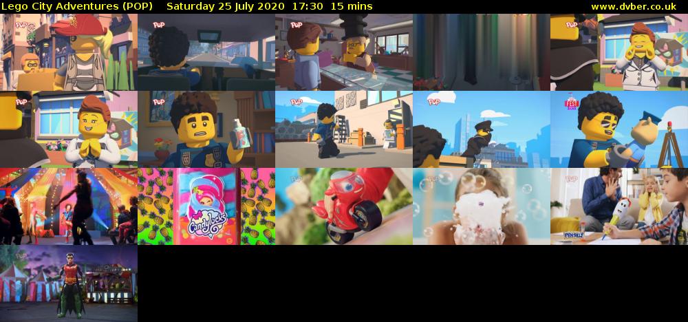 Lego City Adventures (POP) Saturday 25 July 2020 17:30 - 17:45