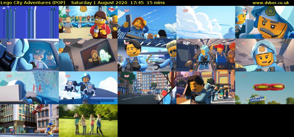 Lego City Adventures (POP) Saturday 1 August 2020 17:45 - 18:00