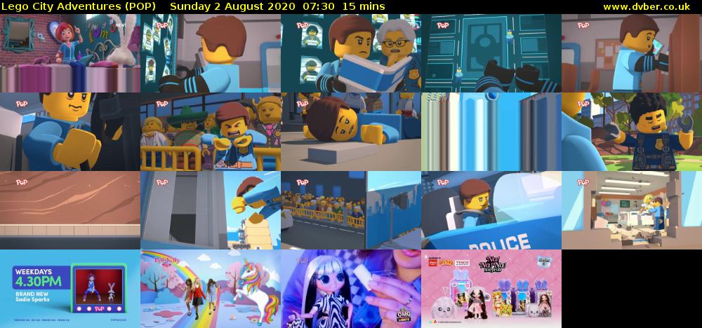 Lego City Adventures (POP) Sunday 2 August 2020 07:30 - 07:45