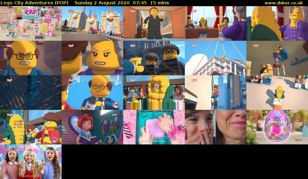 Lego City Adventures (POP) Sunday 2 August 2020 07:45 - 08:00