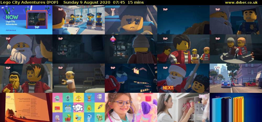 Lego City Adventures (POP) Sunday 9 August 2020 07:45 - 08:00