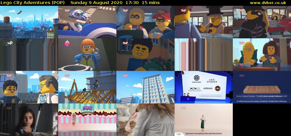 Lego City Adventures (POP) Sunday 9 August 2020 17:30 - 17:45