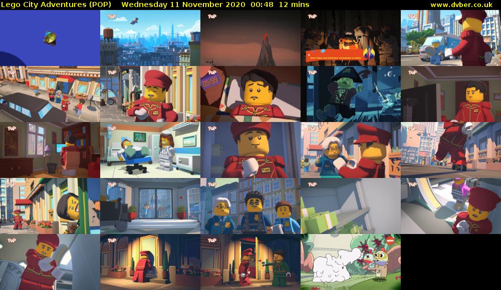 Lego City Adventures (POP) Wednesday 11 November 2020 00:48 - 01:00
