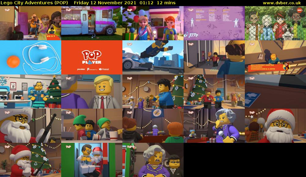 Lego City Adventures (POP) Friday 12 November 2021 01:12 - 01:24
