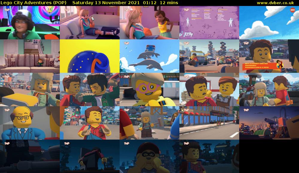 Lego City Adventures (POP) Saturday 13 November 2021 01:12 - 01:24