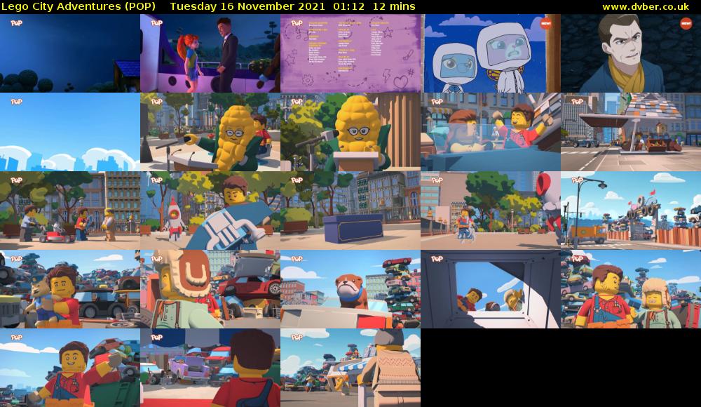 Lego City Adventures (POP) Tuesday 16 November 2021 01:12 - 01:24