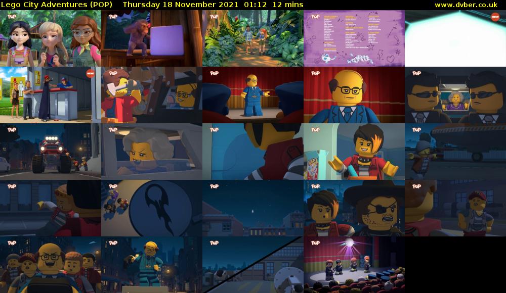 Lego City Adventures (POP) Thursday 18 November 2021 01:12 - 01:24
