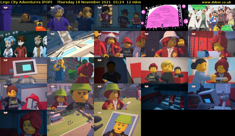 Lego City Adventures (POP) Thursday 18 November 2021 01:24 - 01:36