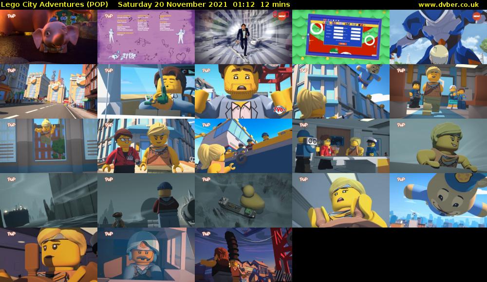 Lego City Adventures (POP) Saturday 20 November 2021 01:12 - 01:24
