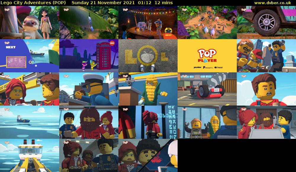 Lego City Adventures (POP) Sunday 21 November 2021 01:12 - 01:24