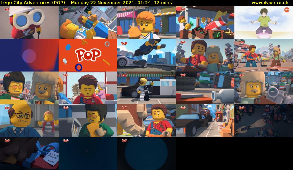 Lego City Adventures (POP) Monday 22 November 2021 01:24 - 01:36