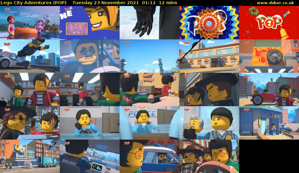 Lego City Adventures (POP) Tuesday 23 November 2021 01:12 - 01:24