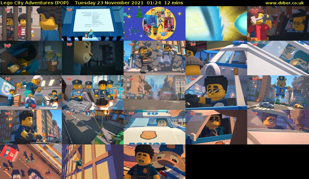 Lego City Adventures (POP) Tuesday 23 November 2021 01:24 - 01:36