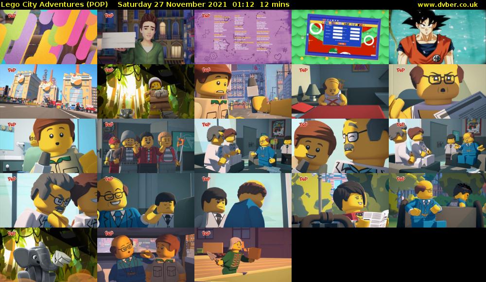 Lego City Adventures (POP) Saturday 27 November 2021 01:12 - 01:24