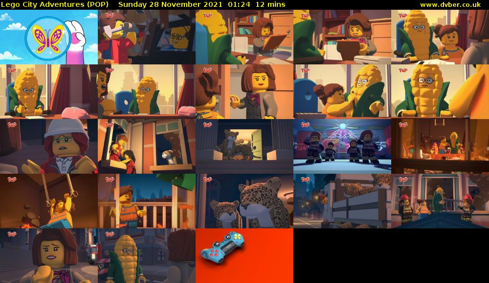 Lego City Adventures (POP) Sunday 28 November 2021 01:24 - 01:36