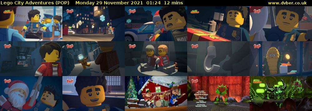 Lego City Adventures (POP) Monday 29 November 2021 01:24 - 01:36