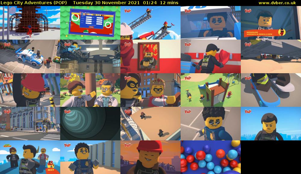 Lego City Adventures (POP) Tuesday 30 November 2021 01:24 - 01:36