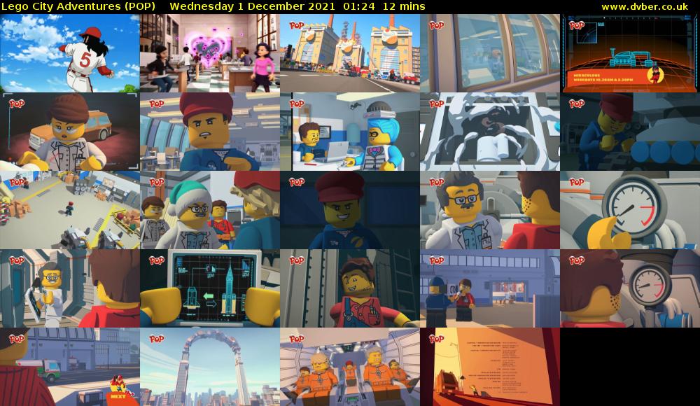 Lego City Adventures (POP) Wednesday 1 December 2021 01:24 - 01:36