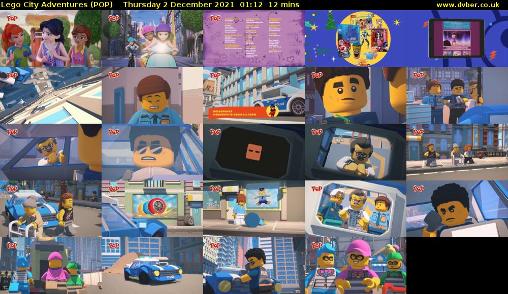 Lego City Adventures (POP) Thursday 2 December 2021 01:12 - 01:24