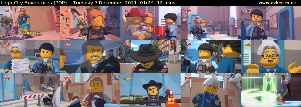 Lego City Adventures (POP) Tuesday 7 December 2021 01:24 - 01:36