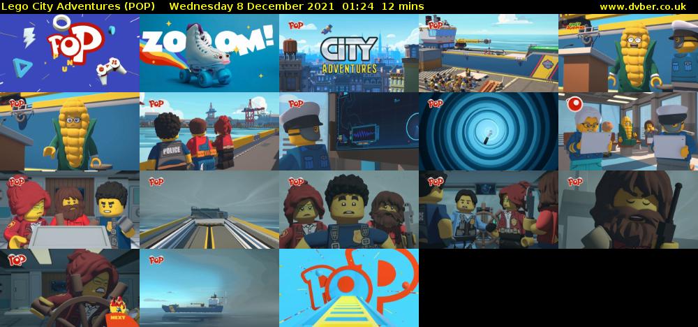 Lego City Adventures (POP) Wednesday 8 December 2021 01:24 - 01:36