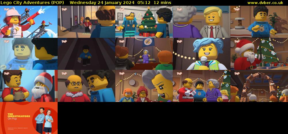 Lego City Adventures (POP) Wednesday 24 January 2024 05:12 - 05:24