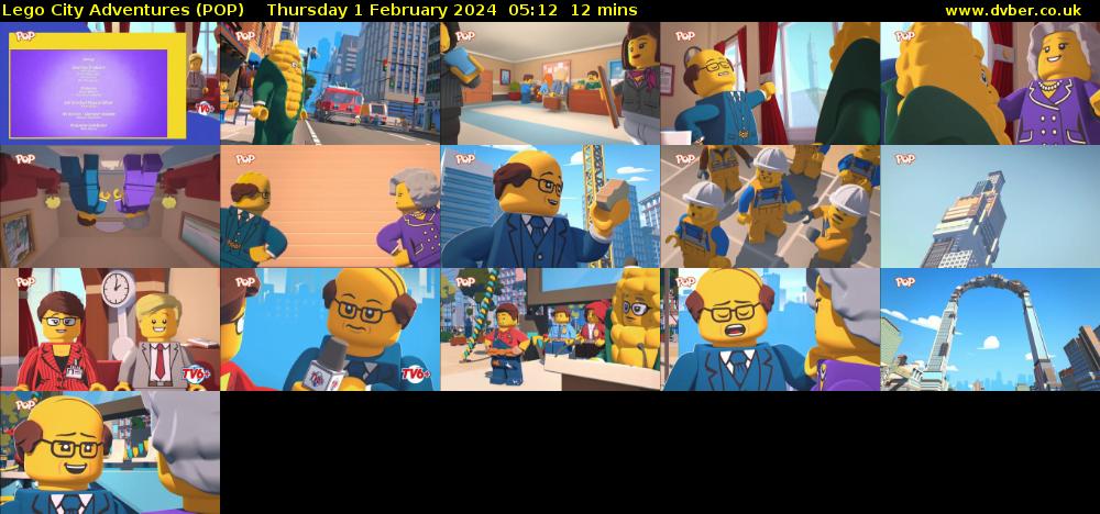 Lego City Adventures (POP) Thursday 1 February 2024 05:12 - 05:24
