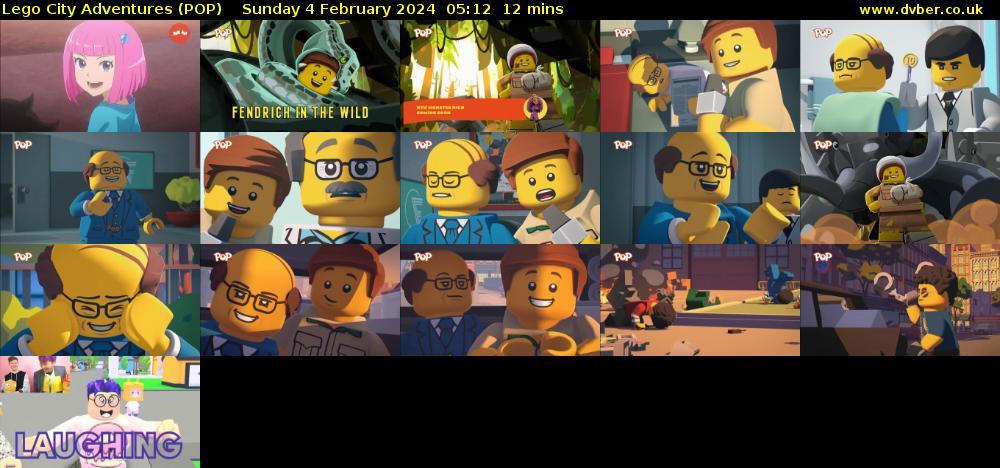 Lego City Adventures (POP) Sunday 4 February 2024 05:12 - 05:24