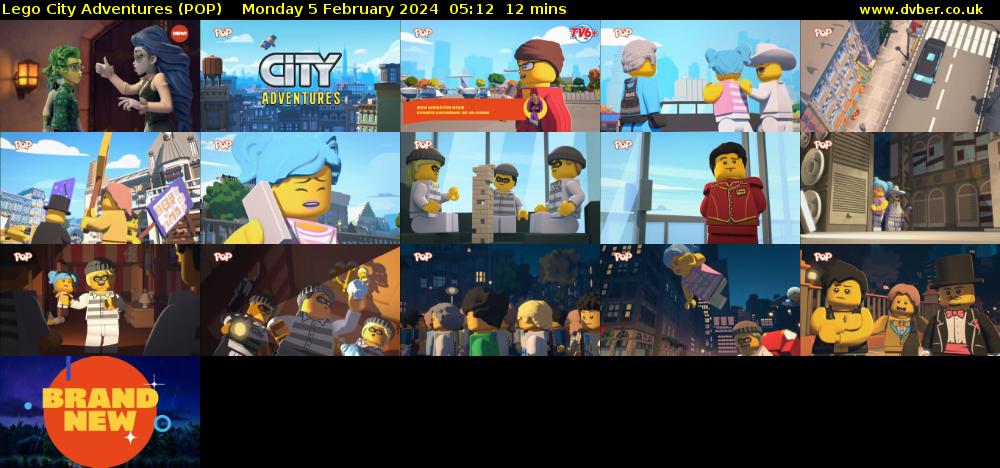 Lego City Adventures (POP) Monday 5 February 2024 05:12 - 05:24