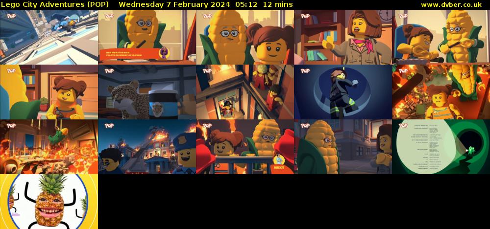 Lego City Adventures (POP) Wednesday 7 February 2024 05:12 - 05:24