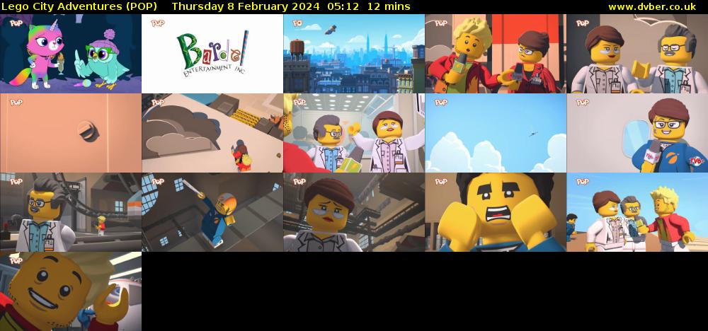 Lego City Adventures (POP) Thursday 8 February 2024 05:12 - 05:24