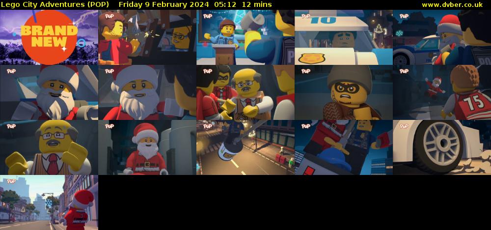 Lego City Adventures (POP) Friday 9 February 2024 05:12 - 05:24