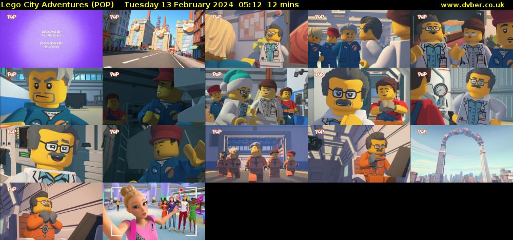 Lego City Adventures (POP) Tuesday 13 February 2024 05:12 - 05:24