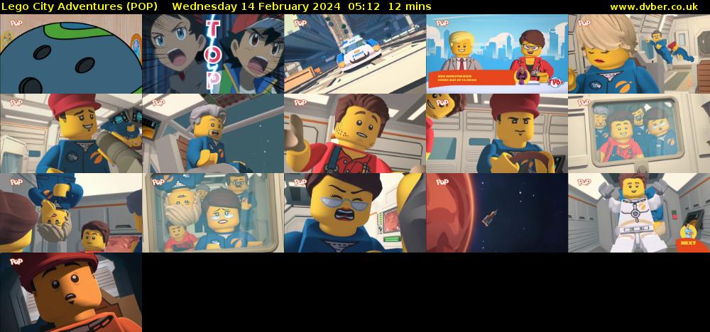 Lego City Adventures (POP) Wednesday 14 February 2024 05:12 - 05:24