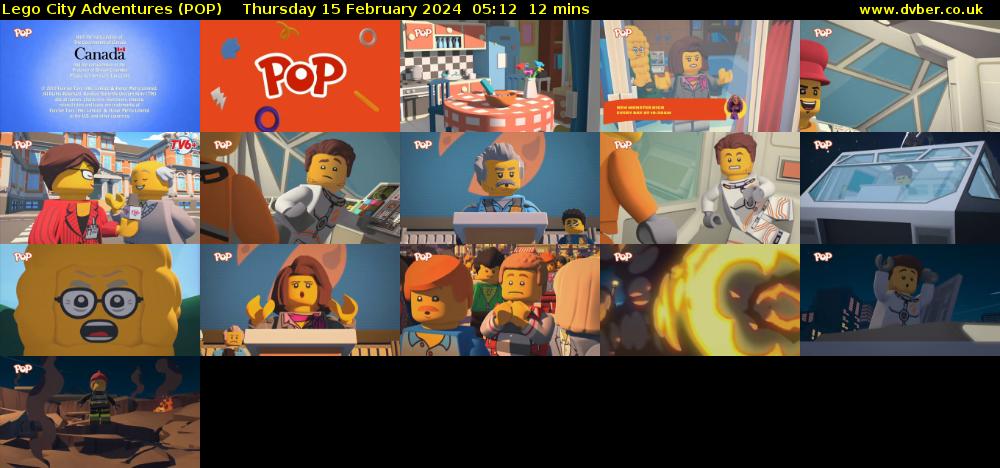 Lego City Adventures (POP) Thursday 15 February 2024 05:12 - 05:24