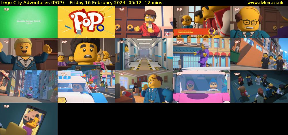 Lego City Adventures (POP) Friday 16 February 2024 05:12 - 05:24