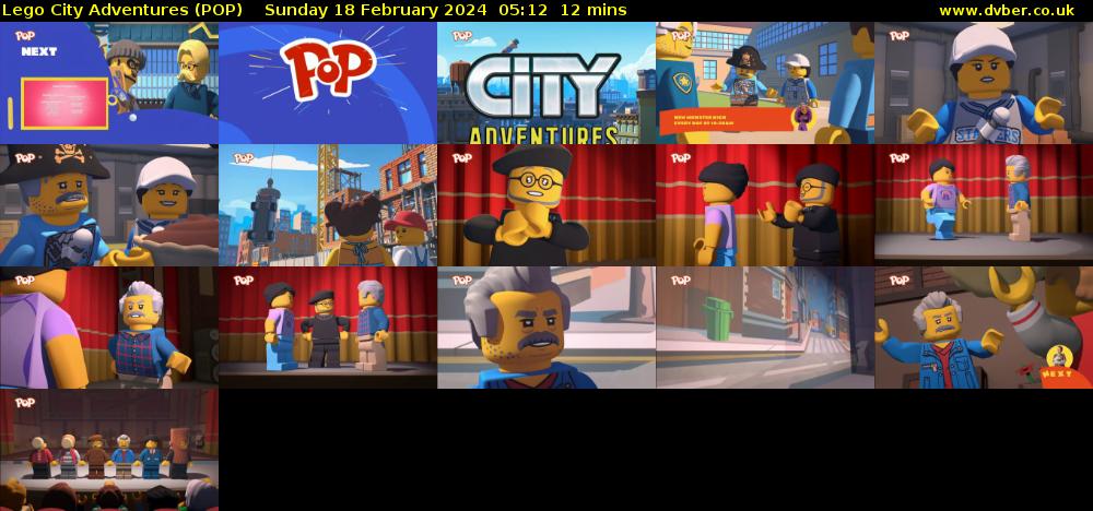 Lego City Adventures (POP) Sunday 18 February 2024 05:12 - 05:24