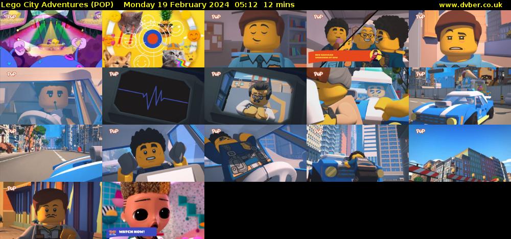 Lego City Adventures (POP) Monday 19 February 2024 05:12 - 05:24