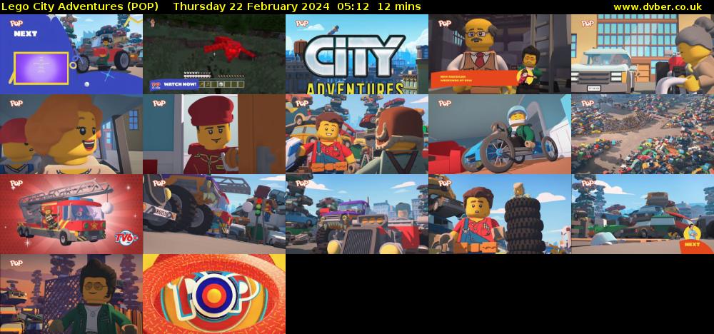 Lego City Adventures (POP) Thursday 22 February 2024 05:12 - 05:24