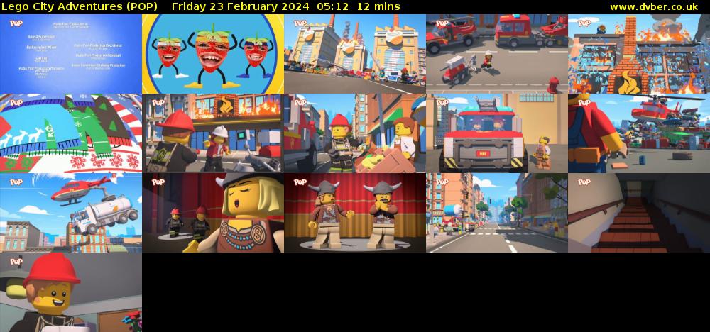 Lego City Adventures (POP) Friday 23 February 2024 05:12 - 05:24