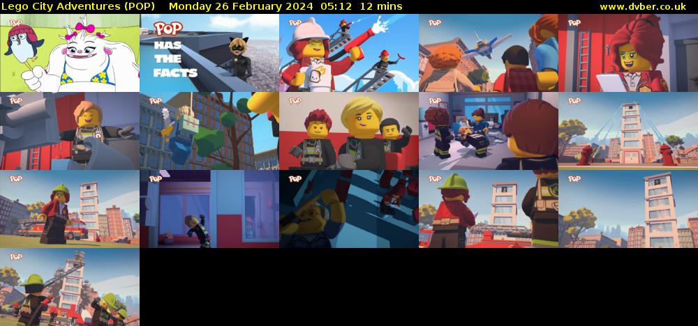 Lego City Adventures (POP) Monday 26 February 2024 05:12 - 05:24