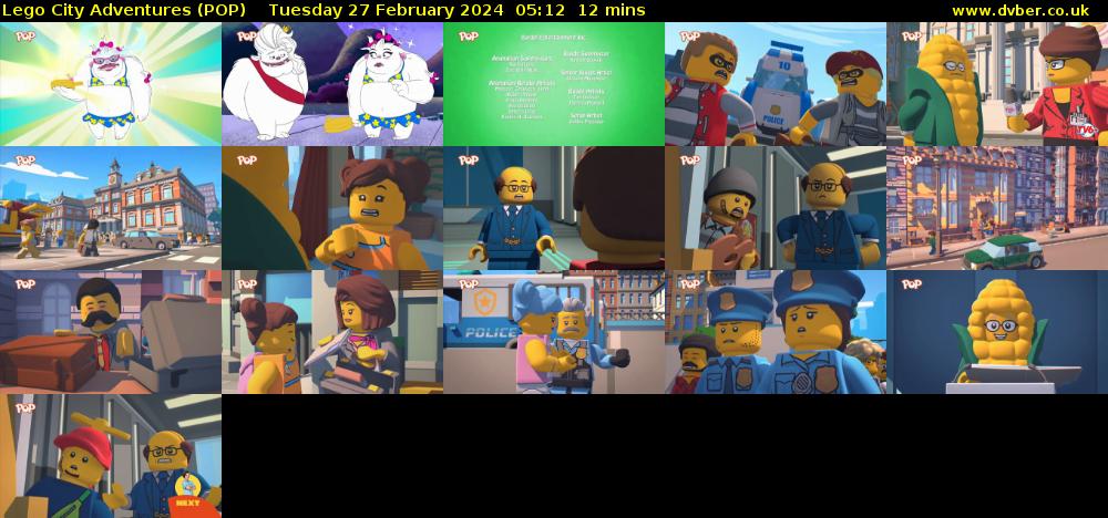Lego City Adventures (POP) Tuesday 27 February 2024 05:12 - 05:24