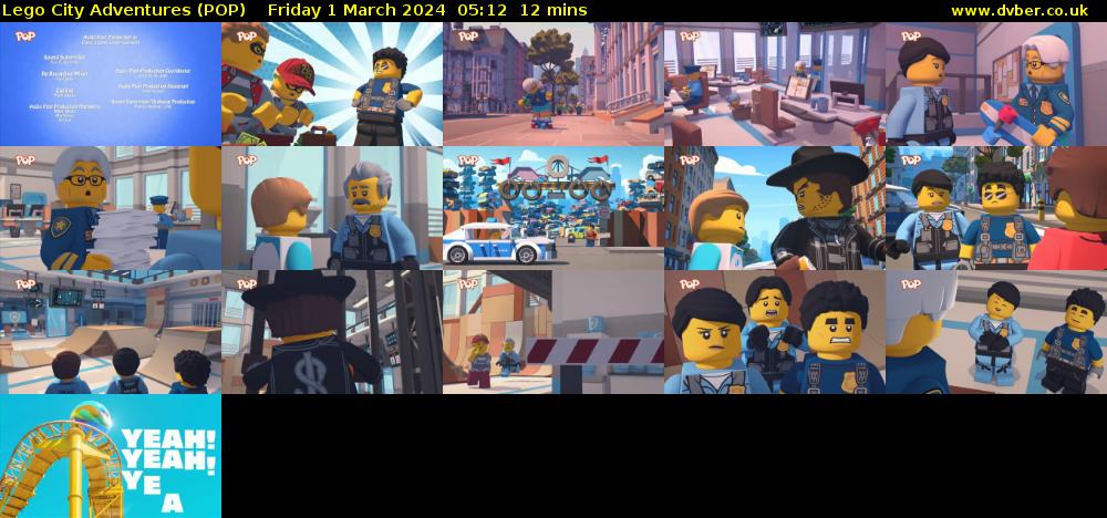 Lego City Adventures (POP) Friday 1 March 2024 05:12 - 05:24