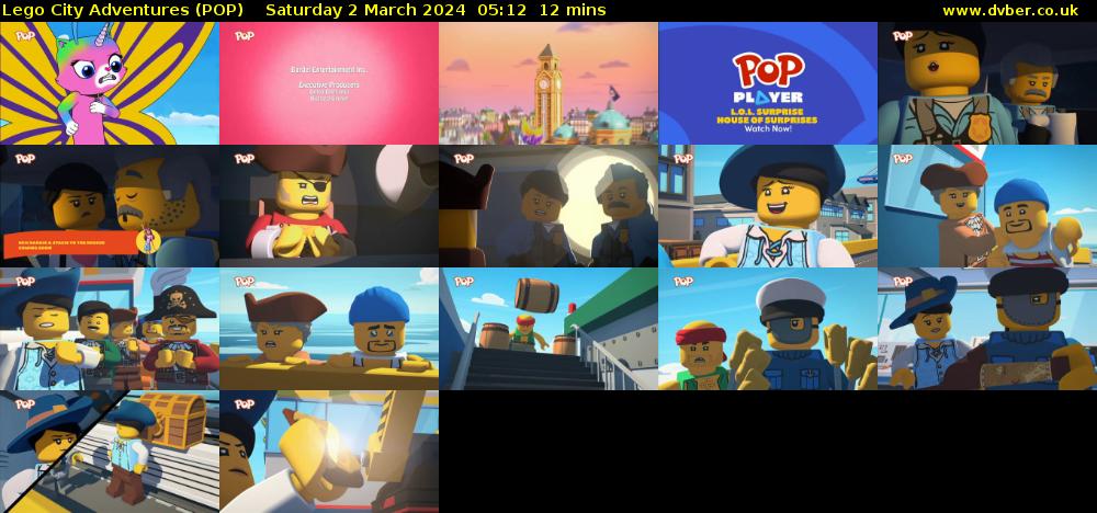 Lego City Adventures (POP) Saturday 2 March 2024 05:12 - 05:24