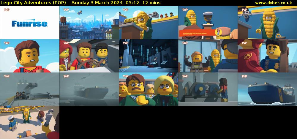 Lego City Adventures (POP) Sunday 3 March 2024 05:12 - 05:24