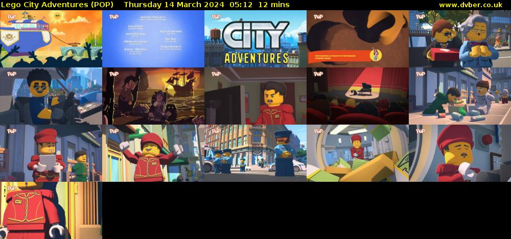 Lego City Adventures (POP) Thursday 14 March 2024 05:12 - 05:24