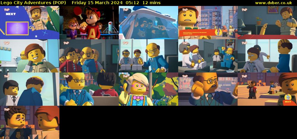 Lego City Adventures (POP) Friday 15 March 2024 05:12 - 05:24