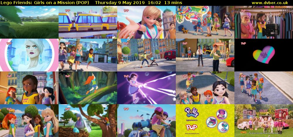 Lego Friends: Girls on a Mission (POP) Thursday 9 May 2019 16:02 - 16:15