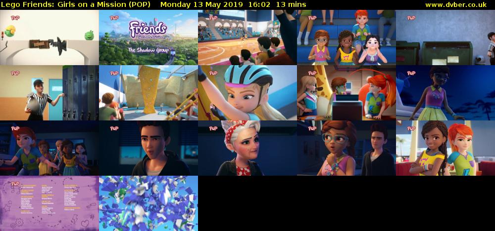 Lego Friends: Girls on a Mission (POP) Monday 13 May 2019 16:02 - 16:15