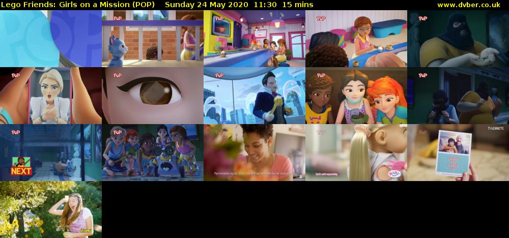 Lego Friends: Girls on a Mission (POP) Sunday 24 May 2020 11:30 - 11:45